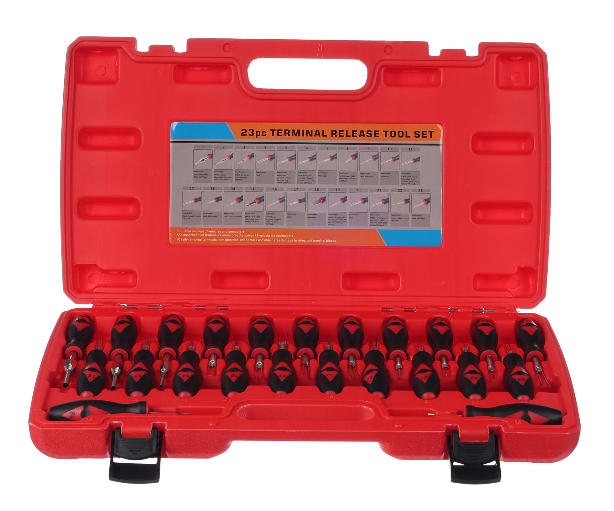 Sada vypichovačov pinov a konektorov MECHANIC TERMINAL PIN SET 1, 23 ks