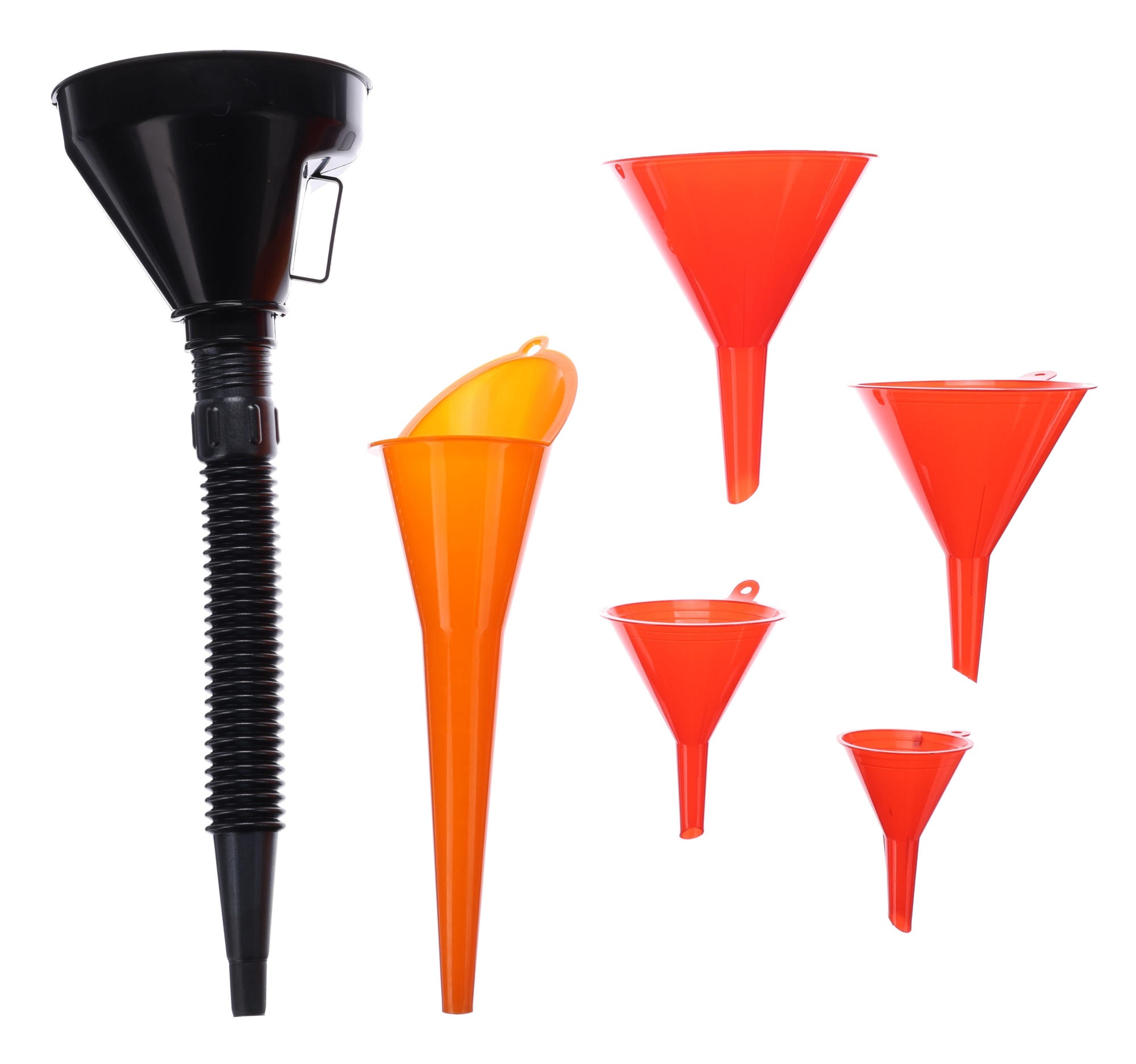 Sada lievikov na dolievanie kvapalín MECHANIC FUNNEL SET 2, 6 ks