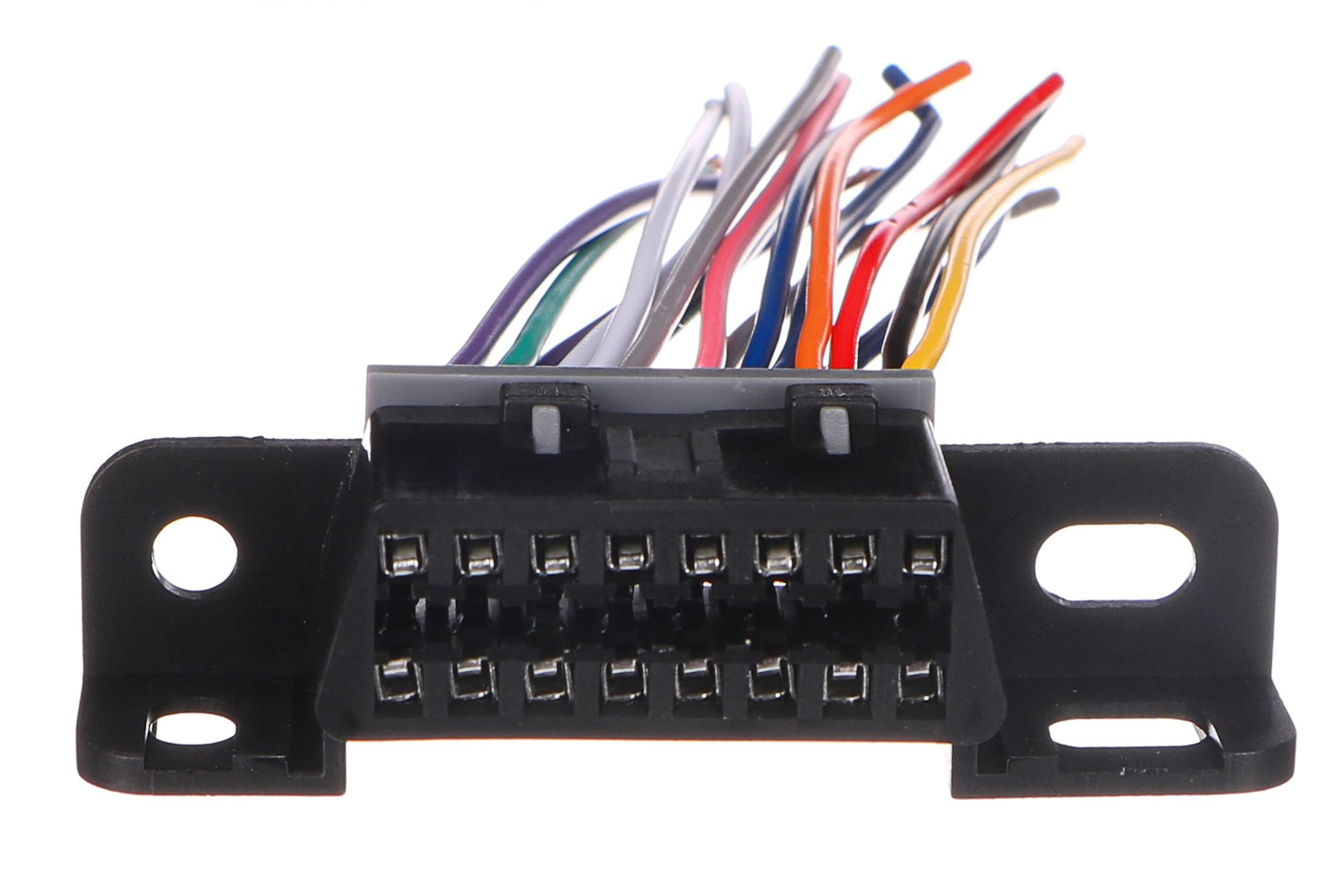 Zásuvka OBD-II s 16 pinmi ukončená 10 cm prepojovacími káblami MECHANIC CABLE 25
