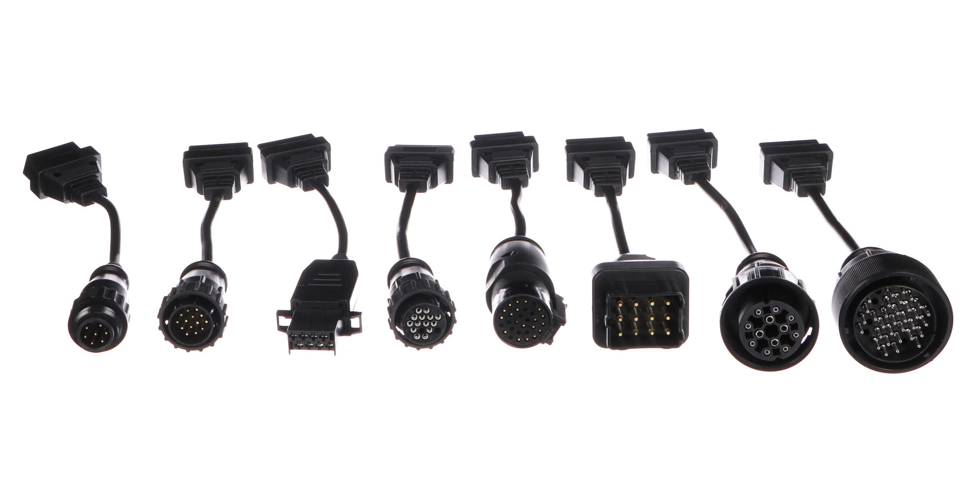 Kompletná sada OBD-II redukcií pre nákladné vozidlá MECHANIC CABLE SET 2, 8 ks