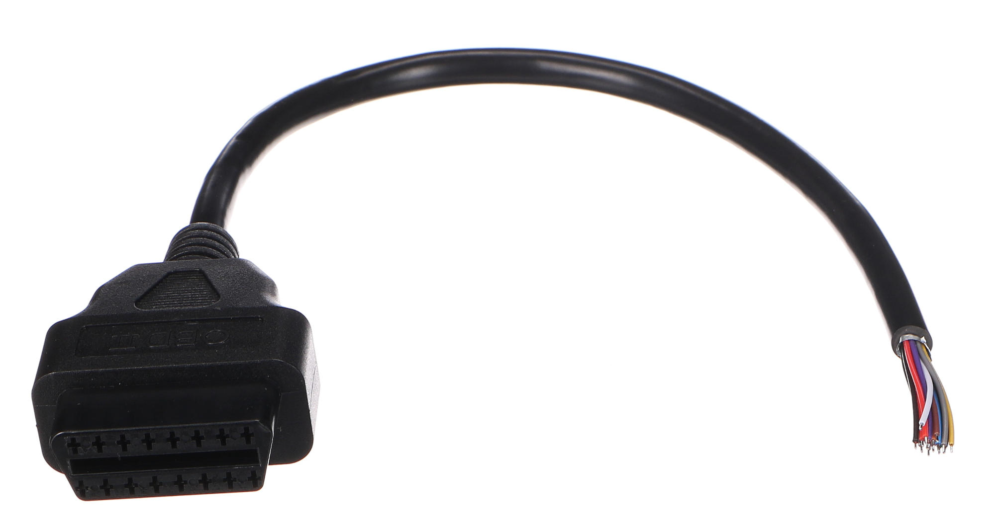 OBD-II predlžovací kábel samica s 16 pinmi zakončený 30 cm káblami MECHANIC CABLE 27