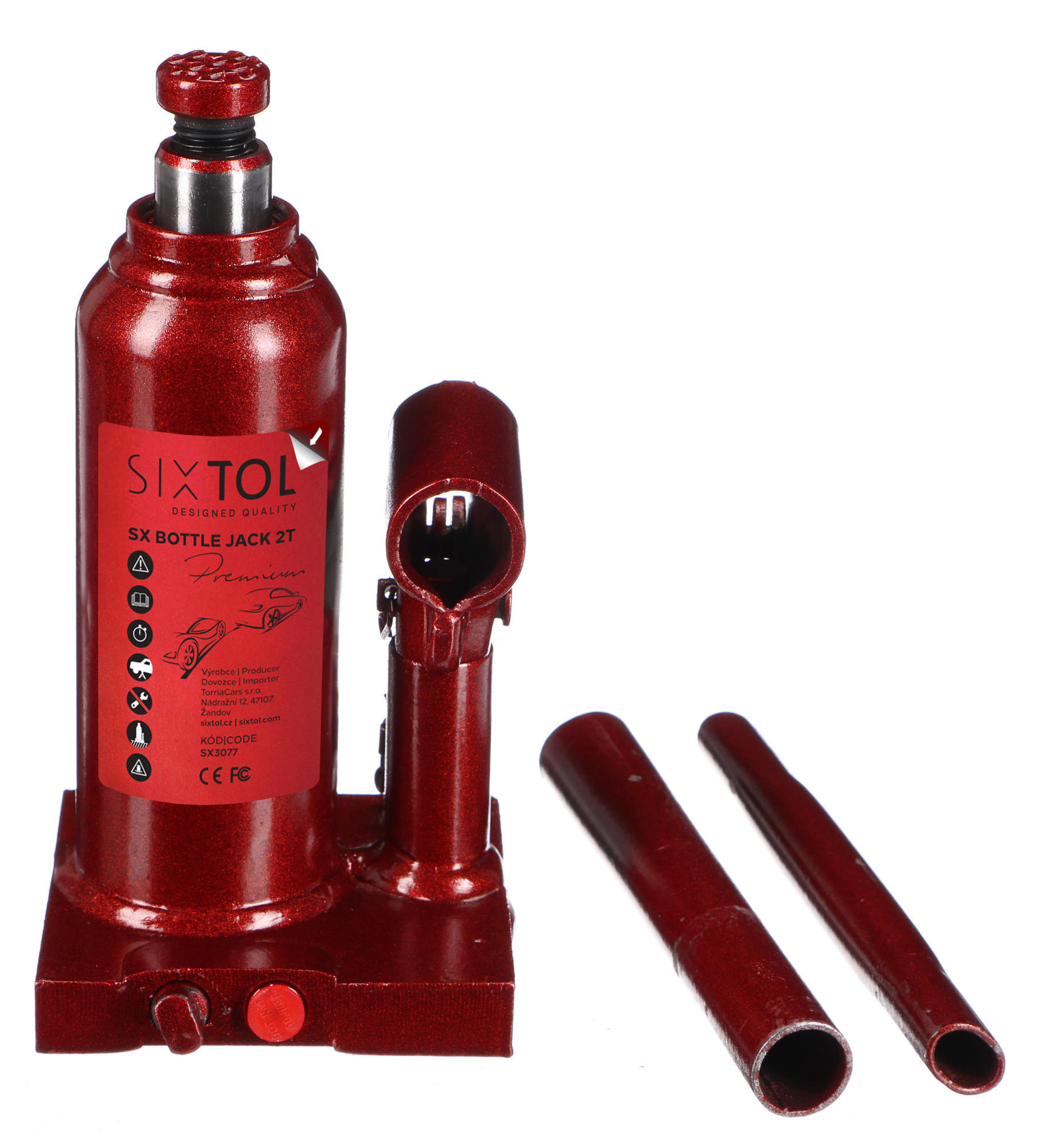 Hydraulický zdvihák panenka SX BOTTLE JACK PREMIUM 2T