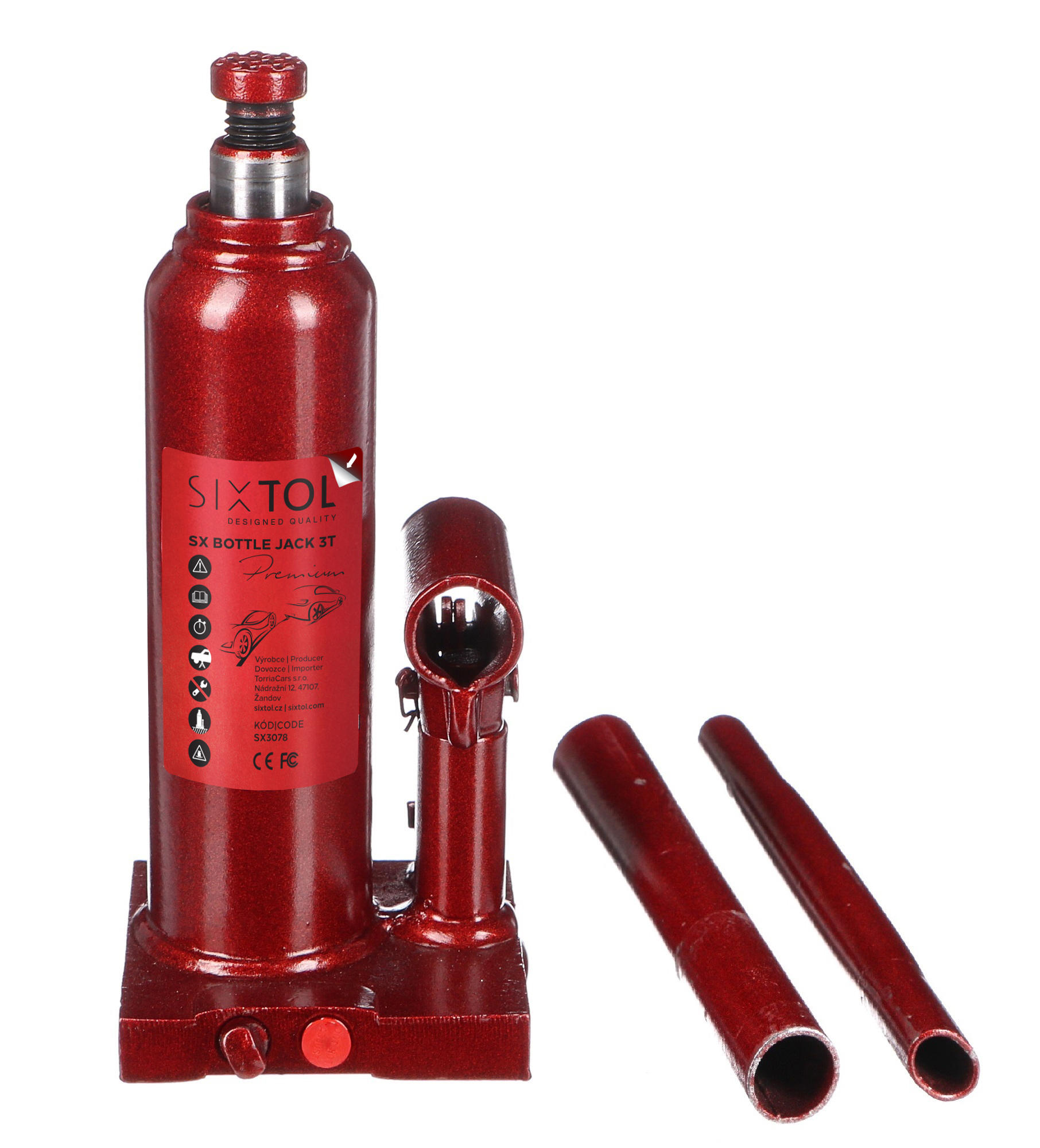 Hydraulický zdvihák panenka SX BOTTLE JACK PREMIUM 3T