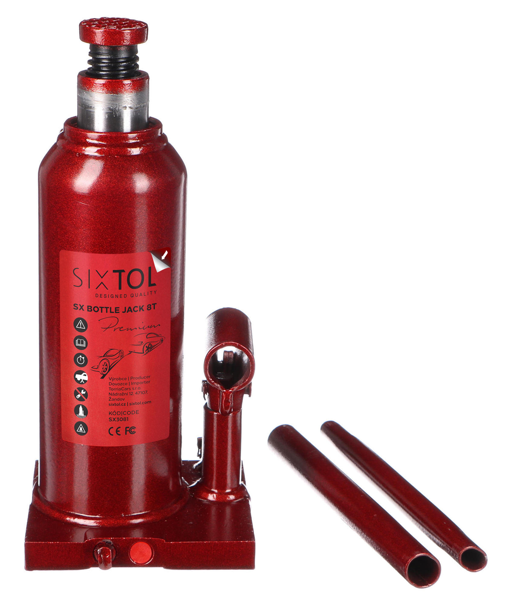 Hydraulický zdvihák panenka SX BOTTLE JACK PREMIUM 8T