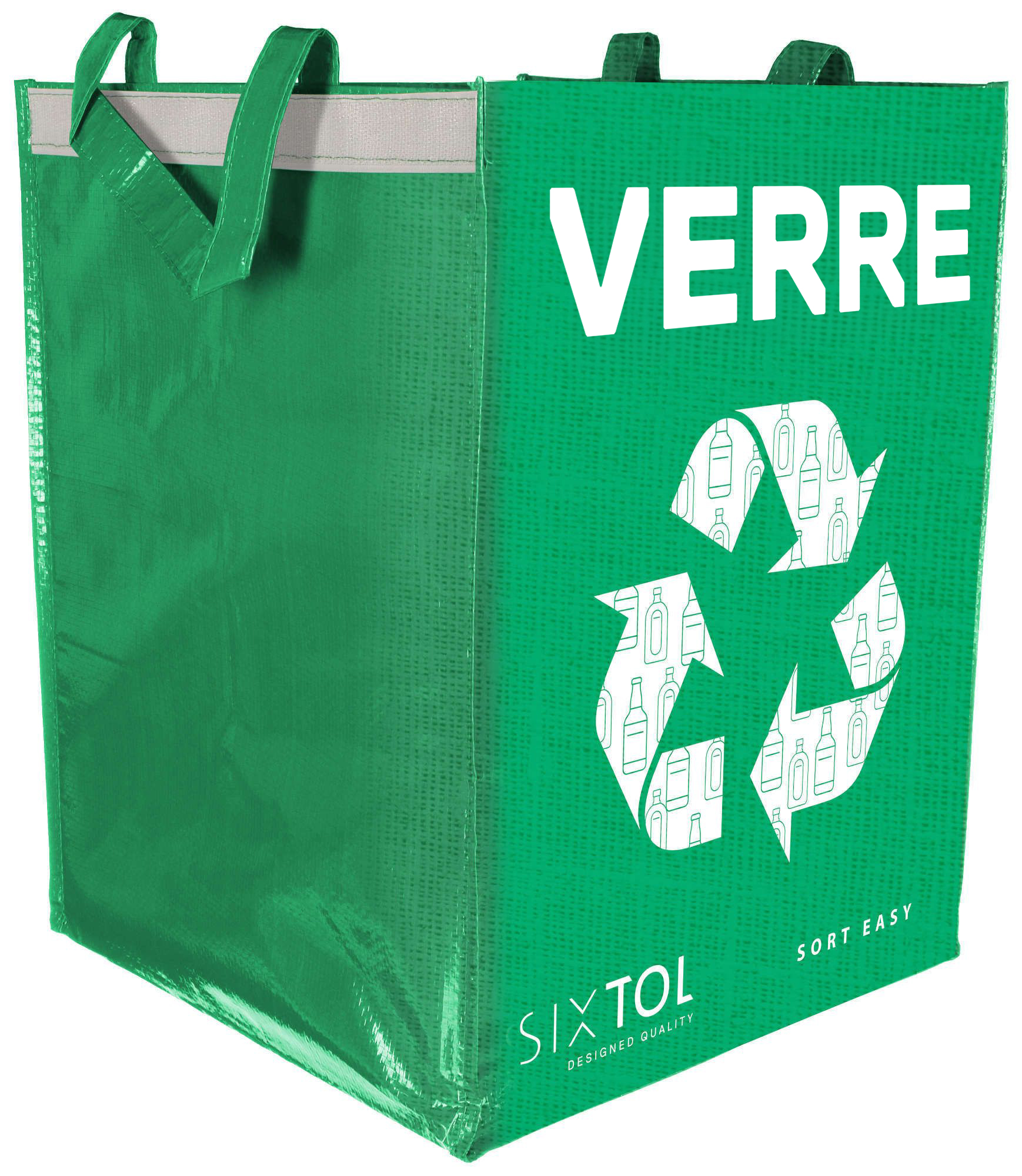 Taška na triedený odpad SORT EASY VERRE FR, 30 x 30 x 40 cm, 36 l