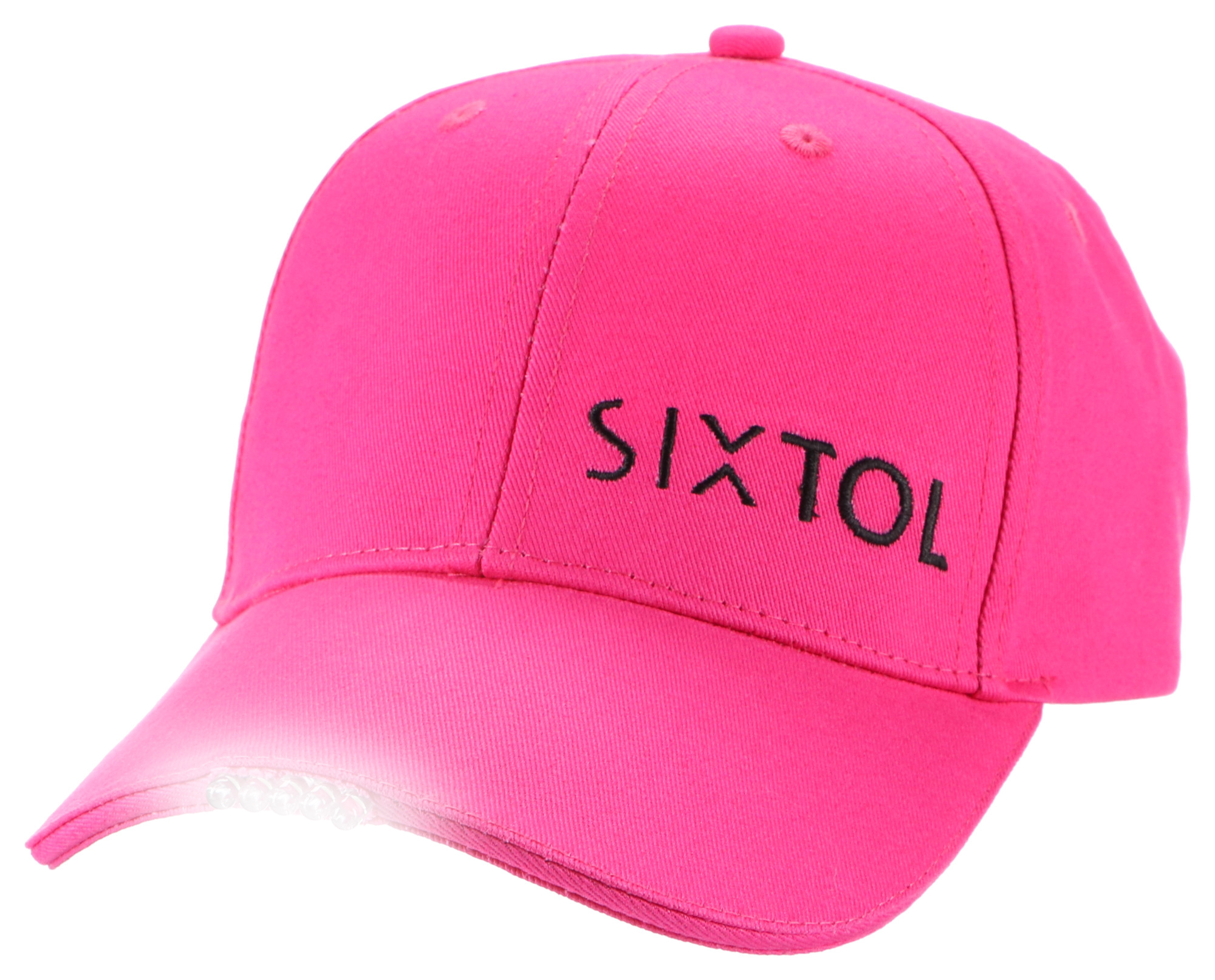 Šiltovka s LED svetlom B-CAP 25 lm, dobíjateľná, USB, univerzálna veľkosť, ružová