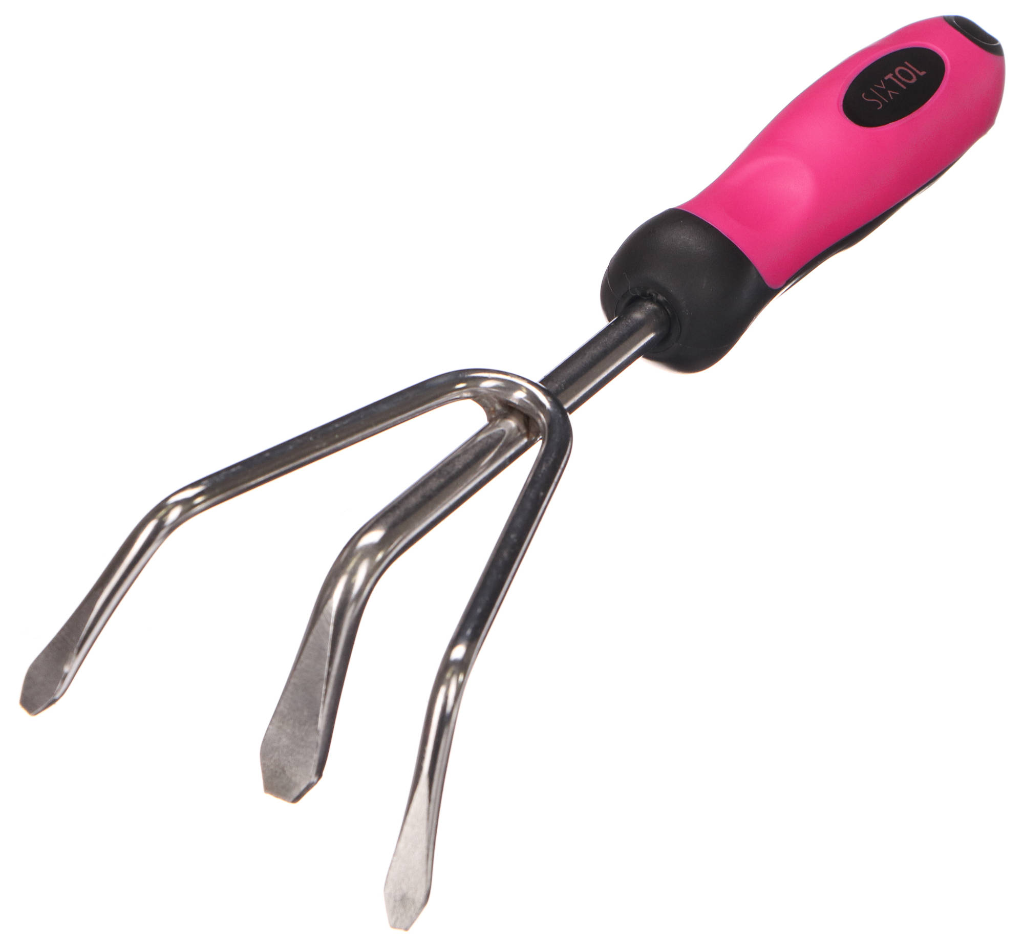 Ručný kultivátor GARDEN PINK ONE, nerez, 28 cm