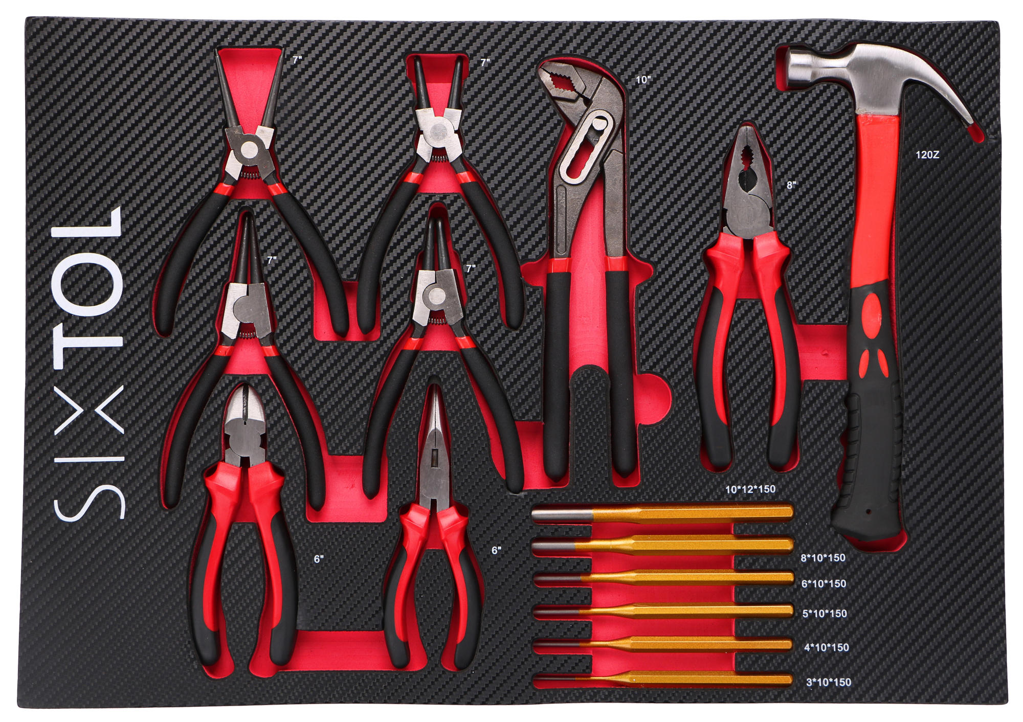 Modul s náradím do dielenského vozíka MECHANIC TOOL TRAY 4, 15 ks